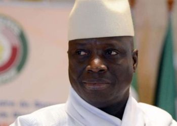 Former Gambian President Yahya Jammeh. AFP PHOTO