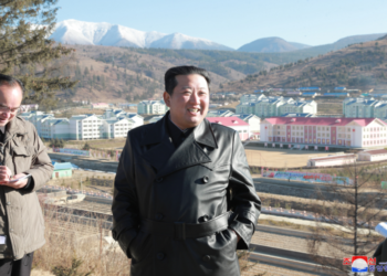 H.E. Kim Jong Un provides Field Guidance to Samjiyon City newly built.