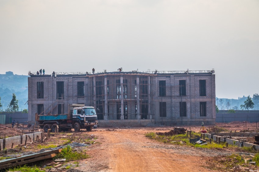 Construction works on going at the Akright Entebbe road based Industrial complex