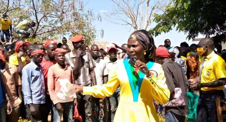 NRM DIRECTOR FINANCE AND ADMINISTRATION HAJJAT MEDINA NAHAM CAMPS IN WESTNILE ,WOOS THOUSANDS OF NUP SUPPORTERS TO NRM