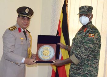 Gen Kainerugaba Meets New Egyptian Defence Envoy
