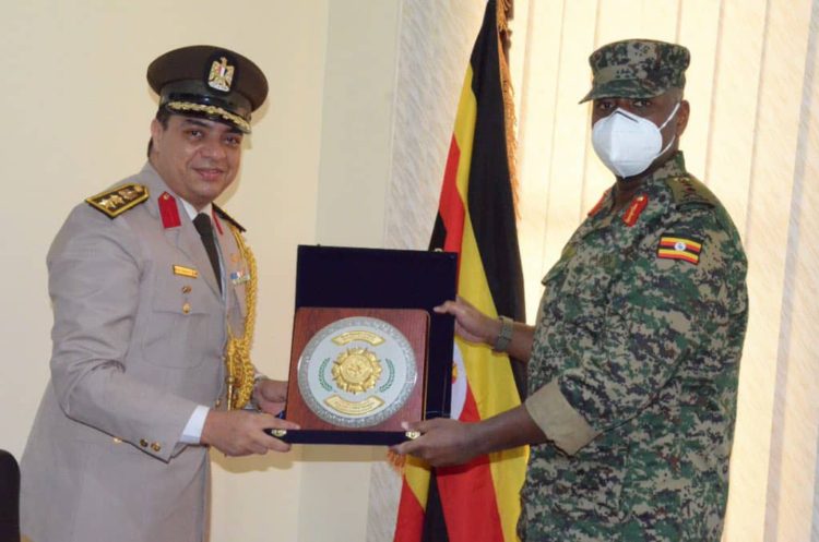 Gen Kainerugaba Meets New Egyptian Defence Envoy