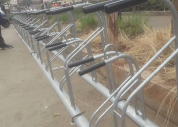 KCCA Installs Bike Racks Along Non-Motorised Transport Corridor