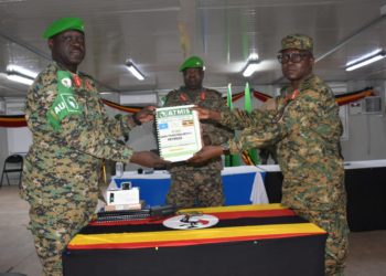 Lt Gen. Okiding Returns to Uganda as Deputy CDF After  Handing Over ATMIS Office in Mogadishu