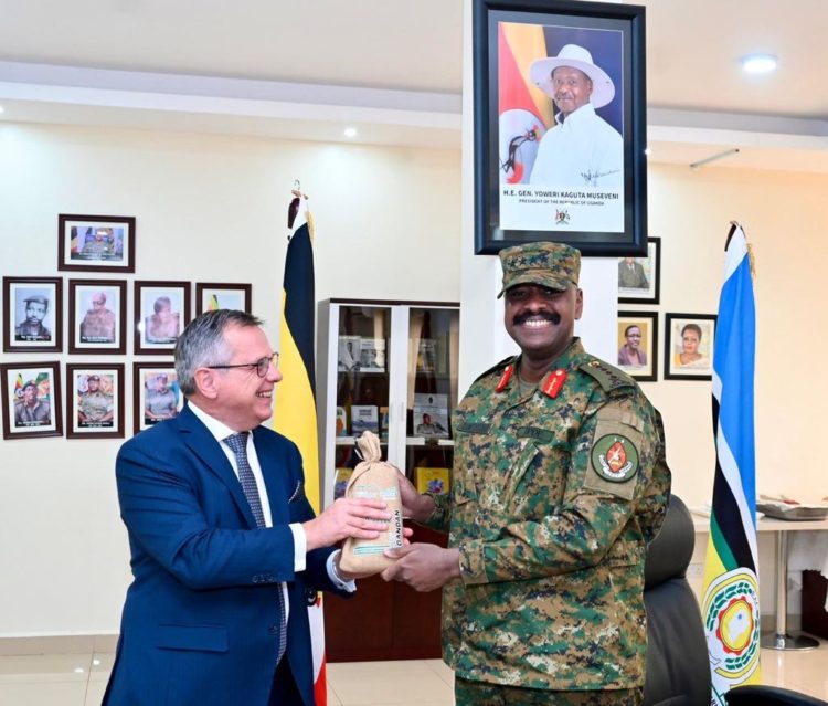 Belgium Ambassador to Uganda Discusses Bilateral Relations with Gen Kainerugaba